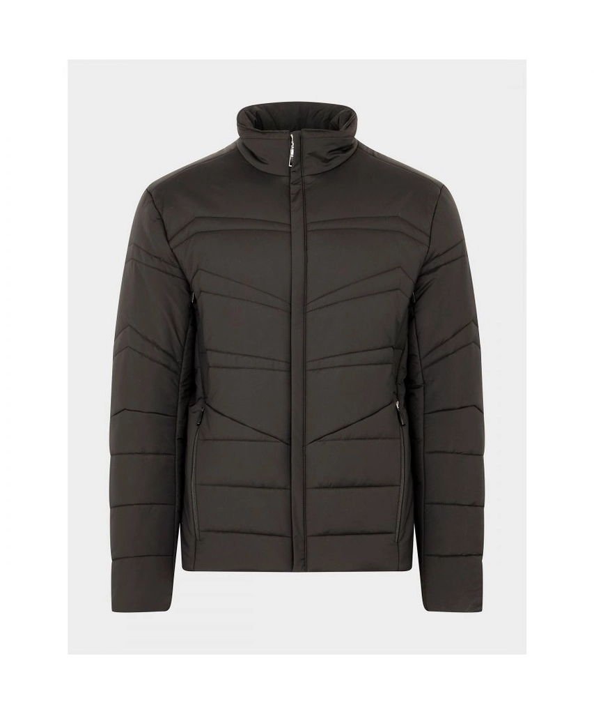 Hugo Boss Mens Lavander Padded Jacket in Black Polyamide - Size Small